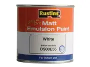 Rustins - Quick Dry Matt Emulsion Paint White 250ml