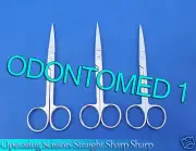 3 OPERATING DISSECTING SCISSORS 6" STR SHARP SHARP