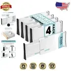 Set of 4 Non-Slip Drawer Dividers, 8" Tall, Expandable for Modern Organization