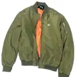 STUSSY 正版 MA-1 空軍夾克 飛行外套 尺寸篇大 軍綠S M 黑色S