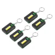 Portable Keychain Flashlight, 5 Pack Compact & Reliable Light Source Black Green