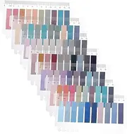 TEHAUX Pack 1400 Adhesive Reading Strips for Books School Office Page Markers Highlighters Multicolored Safe Material