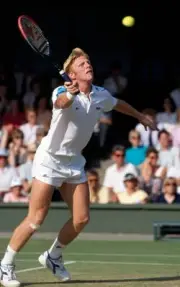 Boris Becker of Germany at Wimbledon July 1991 Becker lost the fin- Old Photo 4