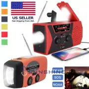 AM FM NOAA Shortwave Dynamo Solar Crank Emergency Weather Alert Radio 2000mAh