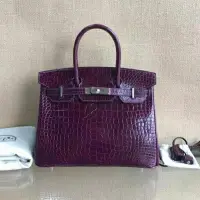 在飛比找Yahoo!奇摩拍賣優惠-專櫃正品 愛瑪仕 HERMES BIRKIN 30 5L紫色