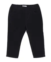 elasticated-waist corduroy trousers 18M,12M Black