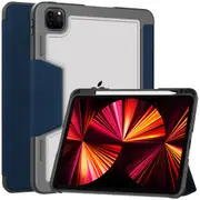 MCC Shockproof iPad Pro 11" 2021 3rd Gen Tri-Fold Case Cover Apple Pencil Slot Kids [Dark Blue]