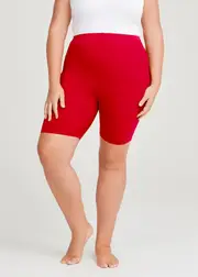 [Taking Shape] Taking Shape Bamboo Anti Chafe Crop Short Size 16 in Racing RED - Plus Size Women's Basics Racing Red