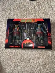 NECA TMNT Teenage Mutant Ninja Turtles 3 Movie Leonardo & Michaelangelo 2 Pack