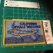 California Whale Watcher Holy Carded Patch Iron On Or Sew On Watcher CA