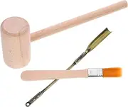 KOMBIUDA 1Set Archaeological Digging Educational Gemstone Excavation Tools for Boys Includes Hammer Shovel Brush for Creative Learning Imaginative Play