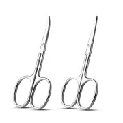 Facial Hair Small Grooming Scissors For Men Women - Eyebrow, Nose Hair, Musta...