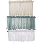 Eyelet Ring Tops Blackout Short Curtains Cafe Kitchen Door/Window Decor Curtain