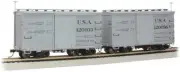 Bachmann 26555 18 FT. BOX CAR WITH MURPHY ROOF - USA #120096 & 120103 NEW On30