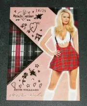 2018 Benchwarmer BETH WILLIAMS Hot For Teacher #5 Gold Foil Variant/25 PLAYBOY