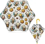 [ODAWA] Flying Bees and Honeycomb Kids Umbrella Windproofs for Rain