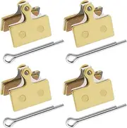 VGOL 4 Pairs Bicycle Disc Brake Pads Compatible with Shimano Deore M610 M615 M6000 SLX M666 M675 M7000 XT M785 M8000 Saint BR-M820 Disc Brakes Sintered Metal