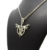 Gold PT LAMB OF GOD Pendant & 18" ~ 24" Cuban Rope Box Chain Hip Hop Necklace