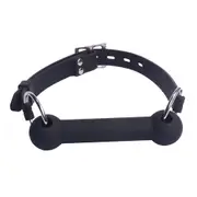 Love in Leather Silicone Bit Gag