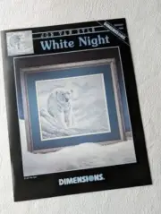 Dimensions Counted Cross Stitch Pattern White Night 291 Alaska Polar Bear Winter