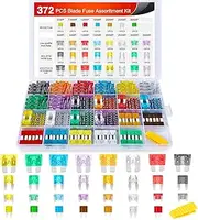 Nilight 372 PCS Car Fuses Assortment Kit Standard Mini LP Mini Micro2 Blade Fuse ATO ATC APS ATS APR 2A 5A 7.5A 10A 15A 20A 25A 30A 35A Replacement Fuses for Cars Trucks RVs