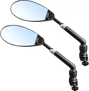 Motorcycle Mirrors,Handlebar Bikes Mirror | Extendable Wide Angle Glasses Accessories for Road Mountain Biking Riding