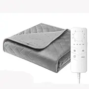 Electric Blanket Heated Throw, King Size Electric Blanket Soft Flannel, 4 Heat Settings 30℃-45℃ with 12H Auto-Off Auto-Off & LED Display, Machine Washable Warm Blanket for Bed,200x180CM/79 x71