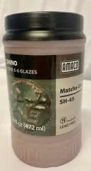 AMACO Potters Choice, Cone 5-6 Glaze, Pint~Matcha Gloss SH-45,NEW!