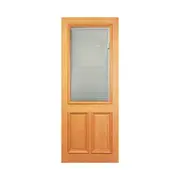 Woodcraft 2040 x 820 x 40mm Entrance Door Venetian blind Clear Glass Half Lite