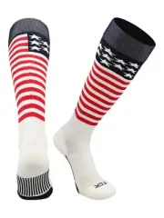 TCK Diamond Bld Stars & Stripes Sock SCARLET | NAVY | WHITE SM