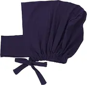 [TOVINANNA] Stylish Islamic Women's Hijab Stretchable Turban Hat Comfortable Elastic Cap for Muslim Ladies Navy