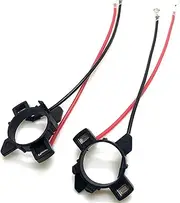 Car Headlight Brackets 1 Pair H7 LED Adapter Holder Suitable Fit for VW Fit for Caddy Headlight Lamp Base Car Lights Accessories Tube clamp