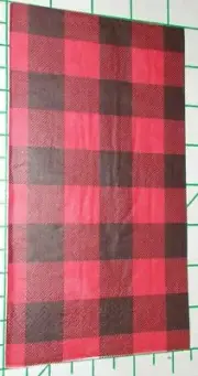 Two Decorative Hostess Napkins for Decoupage "Buffalo Check"
