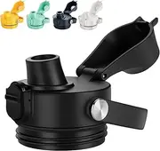 Spout Lid for YETI Rambler Bottle, BPA Free, Ideal Chug Cap for YETI, Fits 18 26 36 64 oz Bottles, Replacement Lids with Push Button & Lock