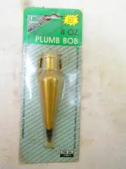 Brass plumb bob by Lee, 8 oz.