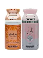 Lattafa FakharYaara Deodorant Long Lasting Spray Pack of 2 Each 250ml For Unisex
