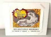 UNION BREWERY BEER LIGHTWEIGHT POSTER FROM VIRGINIA CITY, NEVADA