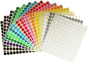 8mm to 50mm Round Dot Stickers Coloured Paper Labels Circles Dot Adhesive Sticky
