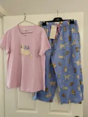 Peter Alexander Ladies 3/4 Pyjama Set Dogs Medium
