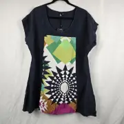 TS TAKING SHAPE Plus Size 12 Silk Blend Tunic Top BNWT 23" Bust