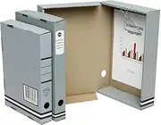 Marbig Enviro Box File Foolscap 80mm Kraft