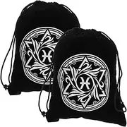 COOLHIYA Elegant Tarot Card Pouches Drawstring Closure Versatile Jewelry Storage Bag