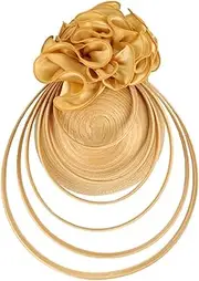 [FRCOLOR] Bride Fascinator Hat for Women Elegant Head for Tea Party Banquet and Wedding Lightweight Retro Decoration for Special Occasions Stylish Women Headband Hat