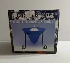 Kmart Frosted Glass Votive With Citronella Candle New In Box Old Stock