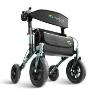Helavo All Terrain Walker Rollator with 12” Pneumatic Tires – Foldab