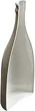 BEBEMOKO Unique Bottle Shaped Ceramic Dinner Plate Irregular for Delicate Food Easy to Clean Decorative Tray for Home Restaurant Bar Ktv Use