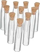 FUNOMOCYA 12pcs Mini Glass Wishing Bottles with Cork Stoppers DIY Decorative Jars for Parties Weddings Crafts Vintage Style Tiny Glass Bottles for Wishes Candy