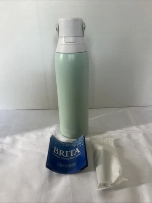 Brita Stainless Steel Water Bottle 24 Oz with Filter Green Premium Filtering