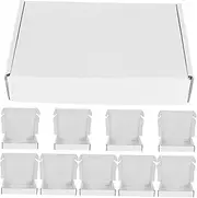 Ciieeo 10pcs White Corrugated Mailer Boxes Efficient Shipping Small Business Packaging Cardboard For Mailing