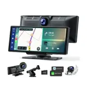 Volam Wireless Carplay Screen for Car with 2.5K Dash Cam, 1080p Backup Camera...